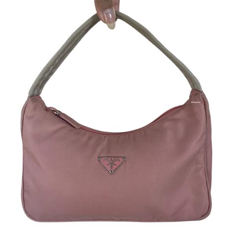 Prada Women's MV515 Nylon Handbag, Pink 